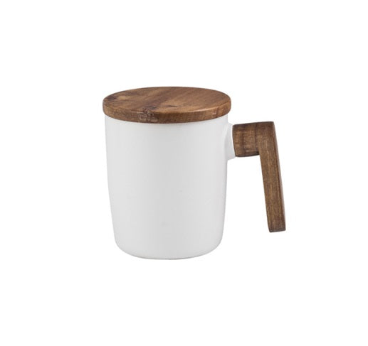 Ceramic Mug with Wooden Handle