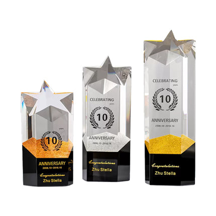 Five-Pointed Star Creative Crystal Trophy