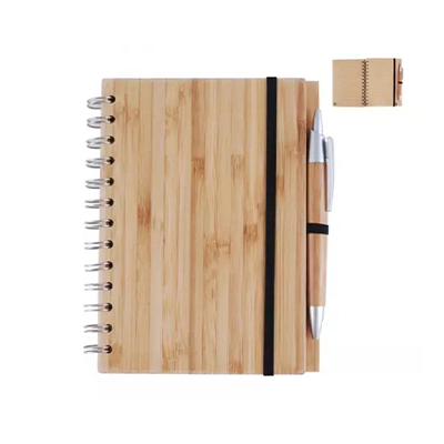 Wood Bamboo Cover Notebook