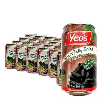 Yeos Grass Jelly 300ml Can Drinks Carton Sales (24 cans per carton)